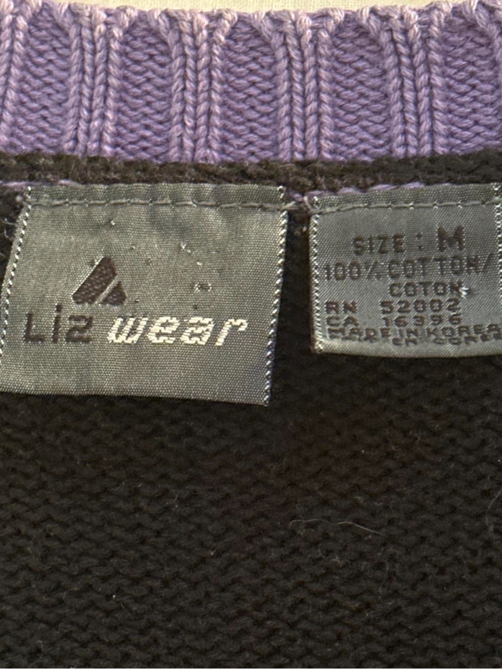 Vintage Liz Sport Colorblock Cardigan - Picture 2 of 5
